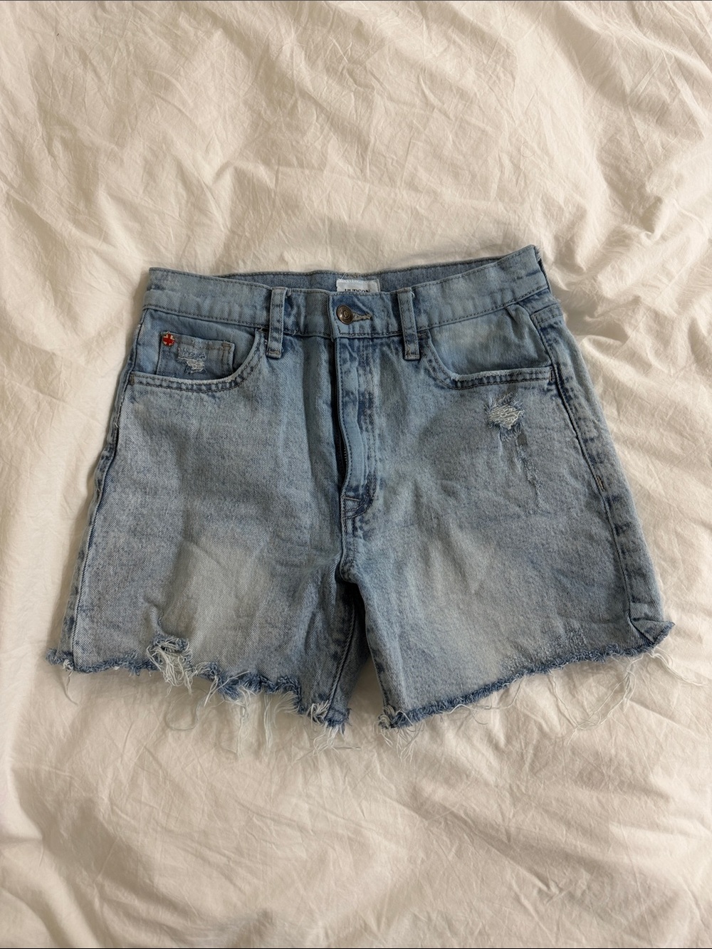 Hudson Jeans Kass Raw Hem Denim Shorts